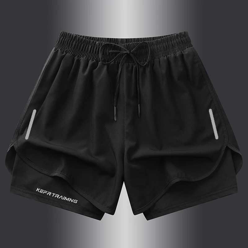 S-5XL NASA GISS Sports Three Piece Pants Summer Popular Anti glare Double layered Sports Shorts for Men and Women Couples RuXJ241226