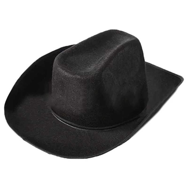 Fashionable retro denim hat big Brim hat Fedora Felt denim hat Accry wide Brim hat W241225