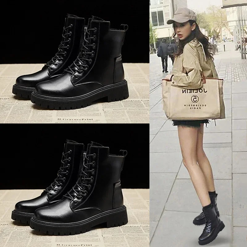 Winter Shoes Boots Women Large Size drop Non-slip Womens Snow Boots Genuine Leather Warm Womens Ankle Boots 241226