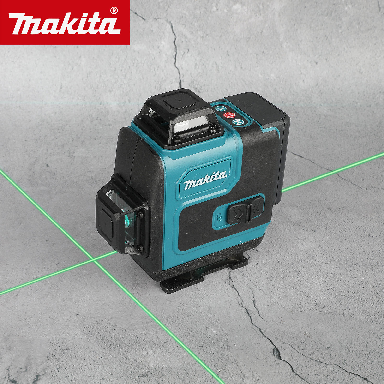Durable Makita 16-Line 360 Degree Adjustable Laser Level with Horizontal and Vertical Alignment