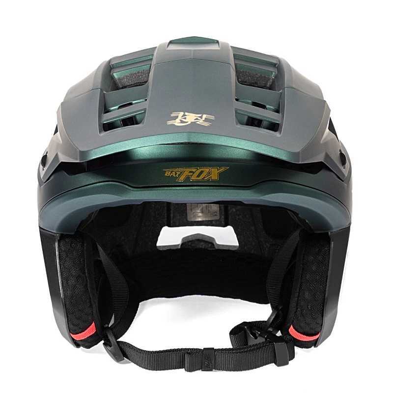 BATFOX New 3/4 Bicycle Helmet Half Helmet Mountain Bike Race Integrated Ear Protection Off-Road Cycling Helmet BMX ArmorXJ241226