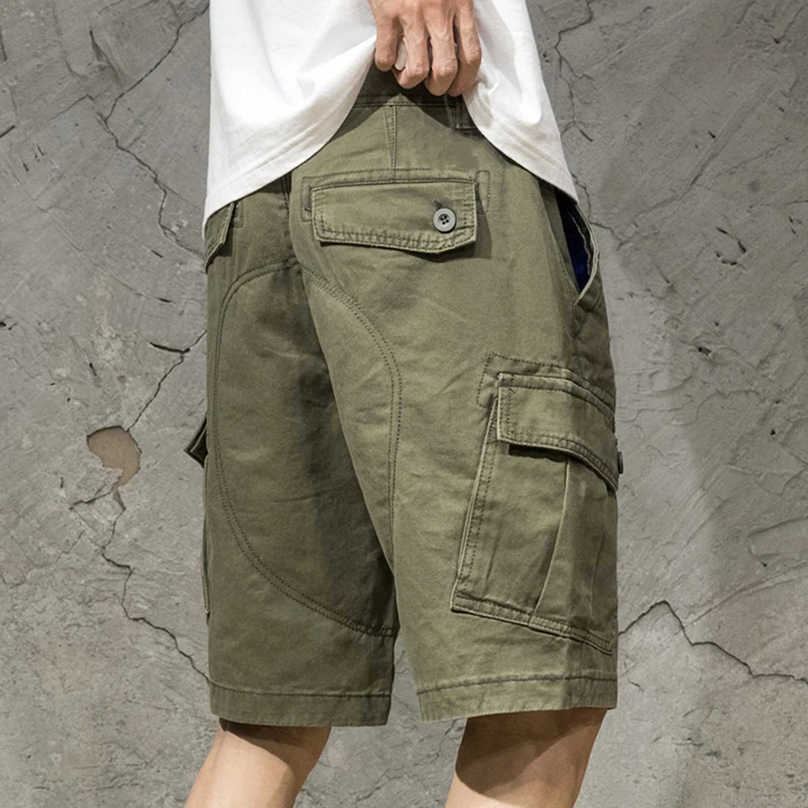 2022 New Mens Cotton Linen Shorts Mens Summer Breathable Solid Color Linen Trouser Fitness Street Wear S-3XL W241226