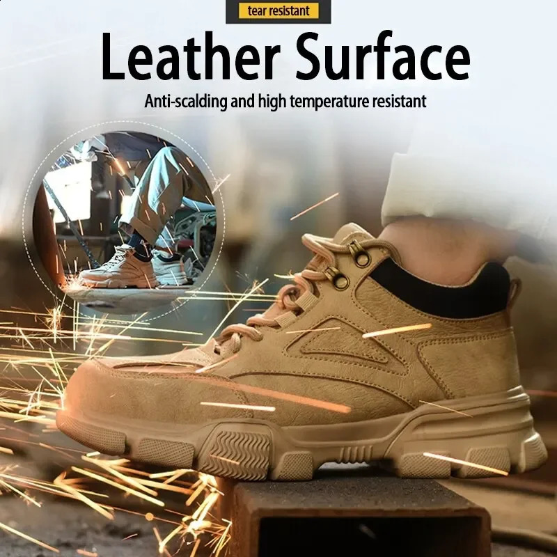 Male Safety Shoes Work Sneakers Indestructible Work Safety Winter Shoes Men Steel Toe Shoes Sport Safty Shoes Drop 241226