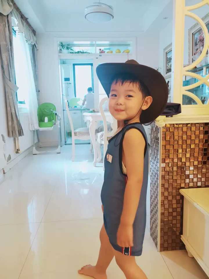 Retro Parents Childrens Womens Mens/Childrens Wool Wide Brown Cowboy Western Hat Cowboy Girl C Wood Knitted Bead Strap (61cm/57cm/54cm) W241225
