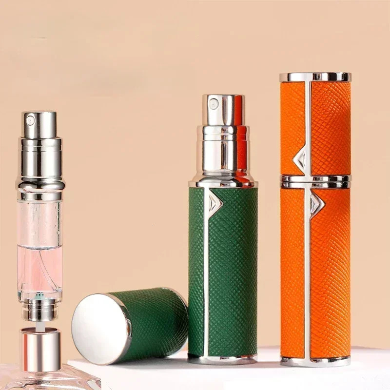5ml Leather Perfume Bottle Refillable Perfume Atomizer for Travel Spray Bottle with Ultral Fine Fragrance Container Empty 241225