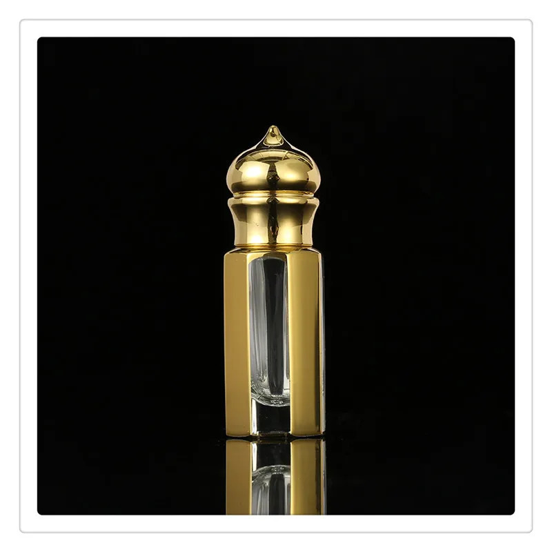 120pcs/pack 3ml 6ml Mini Empty Glass Perfume Bottles Dropper Essential Oil Bottles Vials with Glass Sticker 241225