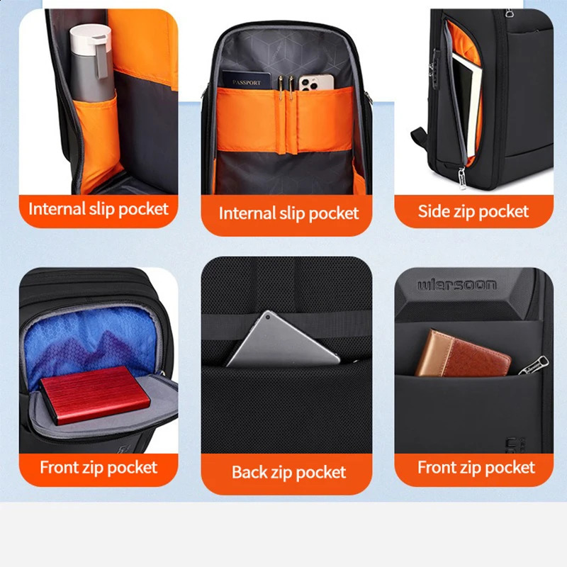 35 L Business Backpack For Men Waterproof Backpack Large Capacity Business Trip Multifunctional Password Anti-theft Laptop Bag 241226