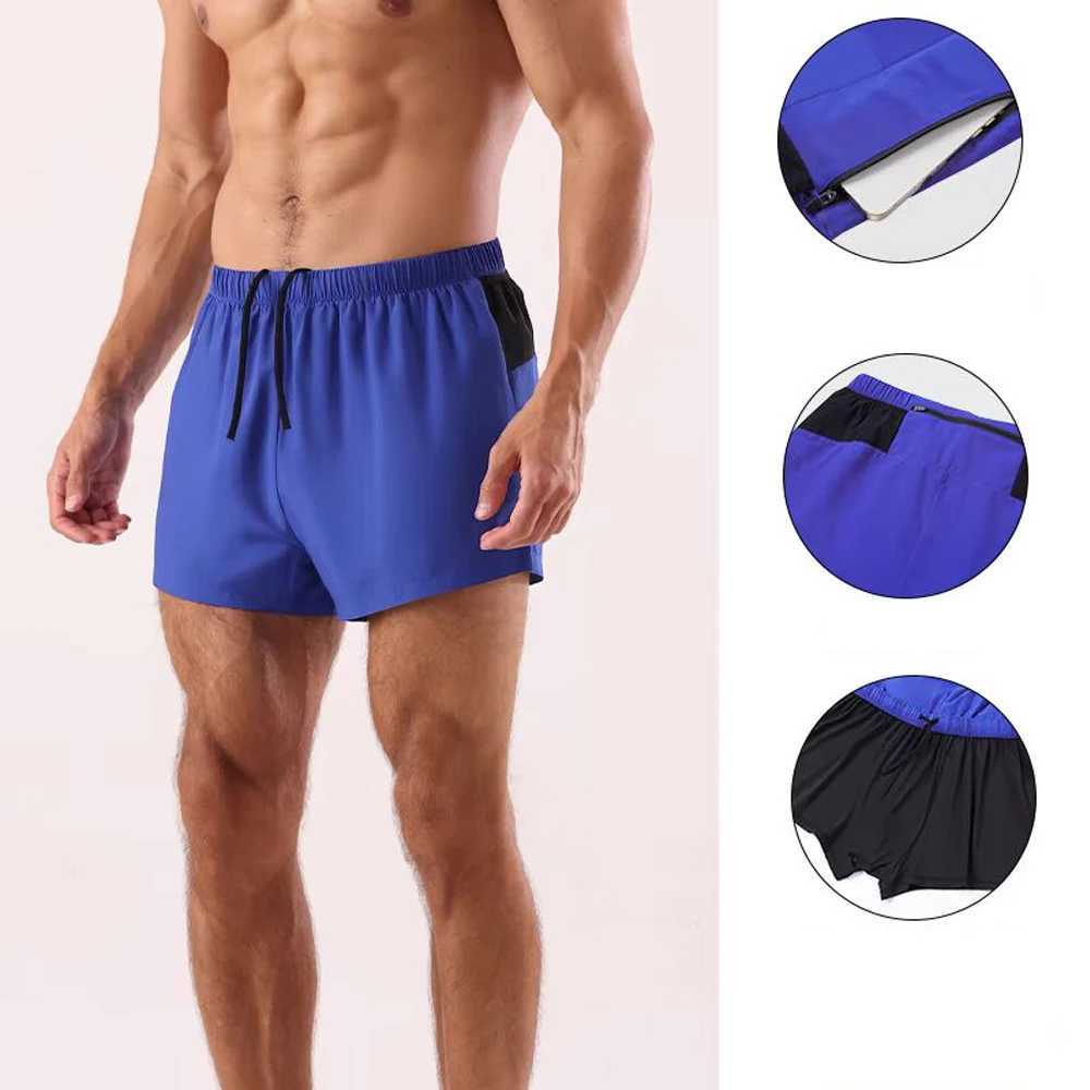Mens Running Shorts Double Layer Short Pants Jogging Fitness Shorts With Pocket Summer Training Quick Dry Track Shorts MarathonXJ241226