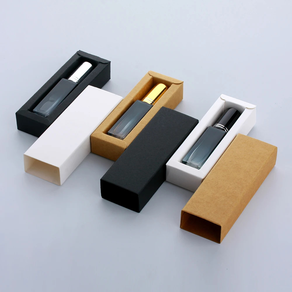 Wholesale 10ml Refillable Thick Square Glass Perfume Bottle With Box Portable Sprayer Pump Bottles Empty Container 241225