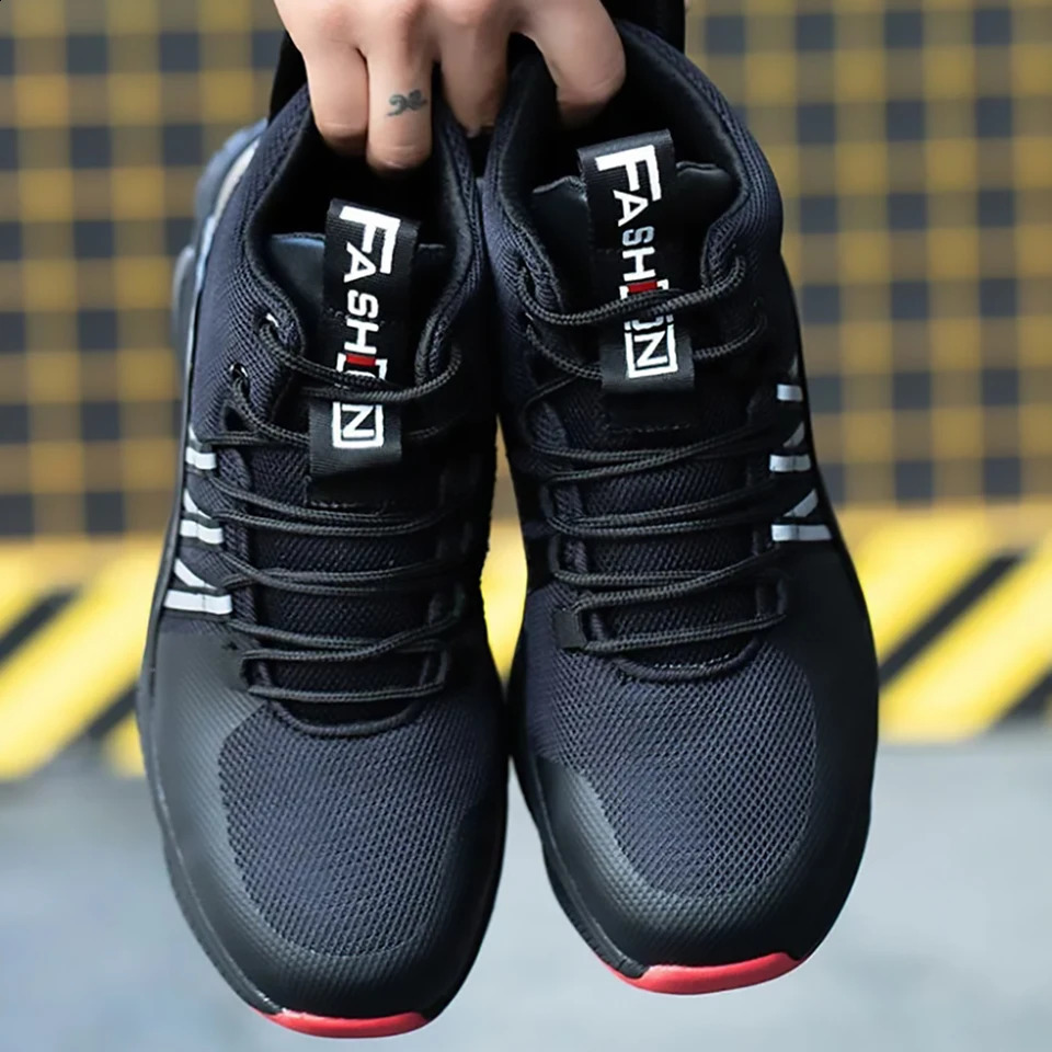 Men Work Safety Boots Work Sneakers Indestructible Shoes Steel Toe Protective Boots Anti-smash Anti-puncture Safety Shoes 241226