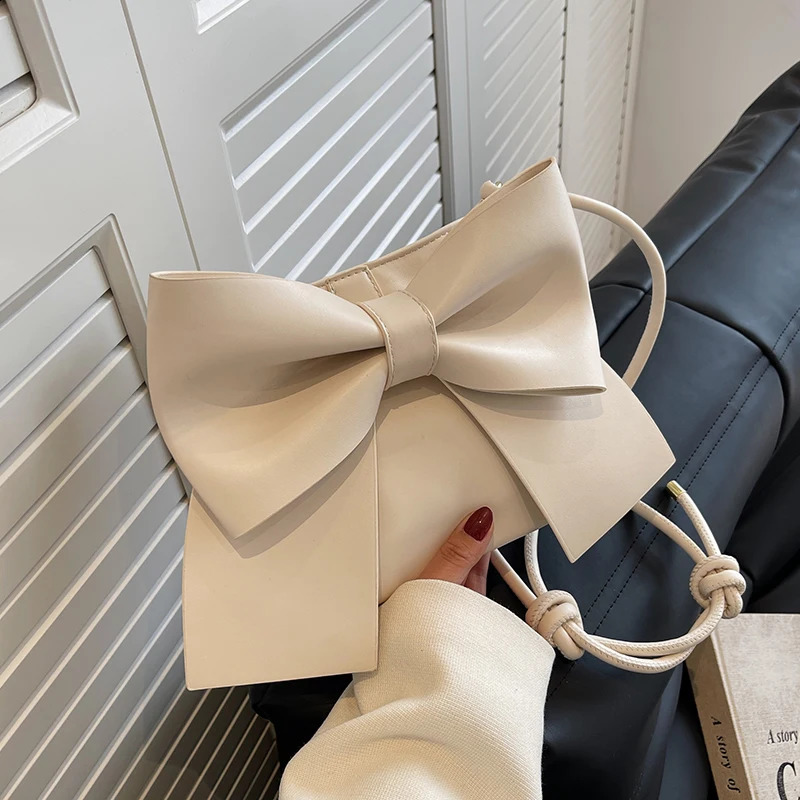 Home>Products> Bow Blue Womens Underwear Bag>Fashion Bow Decoration Shoulder Bag 241223