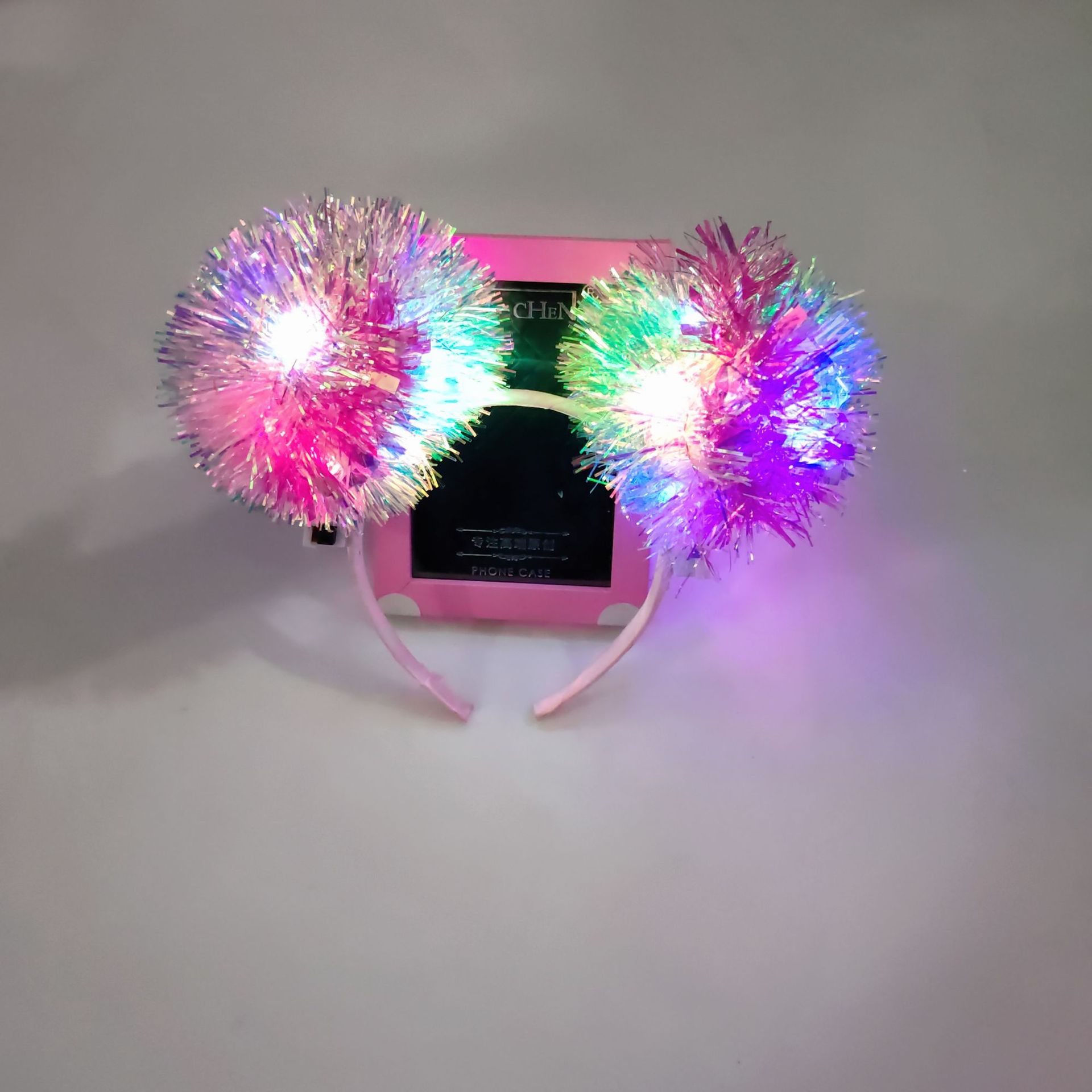 International Children's Day Glowing Hair Band Cute Baby Colorful Silk Cute Shining Head Band Performance Festival Night Market Set up Hair Acces
