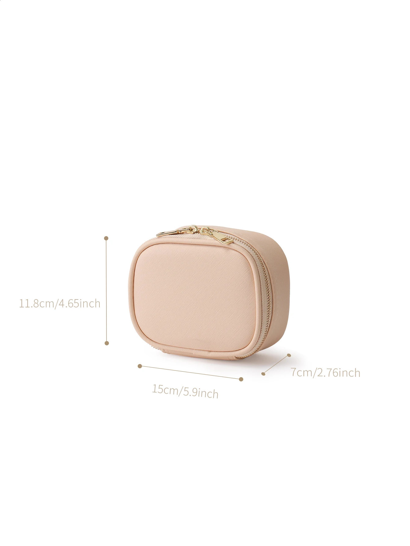 Portable Makeup bag With LED Light Mirror Cosmetic Storage BoxNecklace Earring Ring Organizer 241226