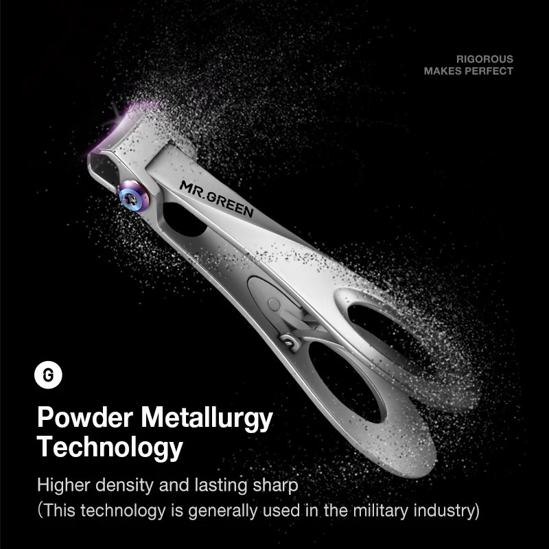 MR.GREEN Nail Clippers Wide Jaw Opening Stainless Steel Fingernail Clipper Thick Hard Toenail Cutter Manicure Scissors tools 241225