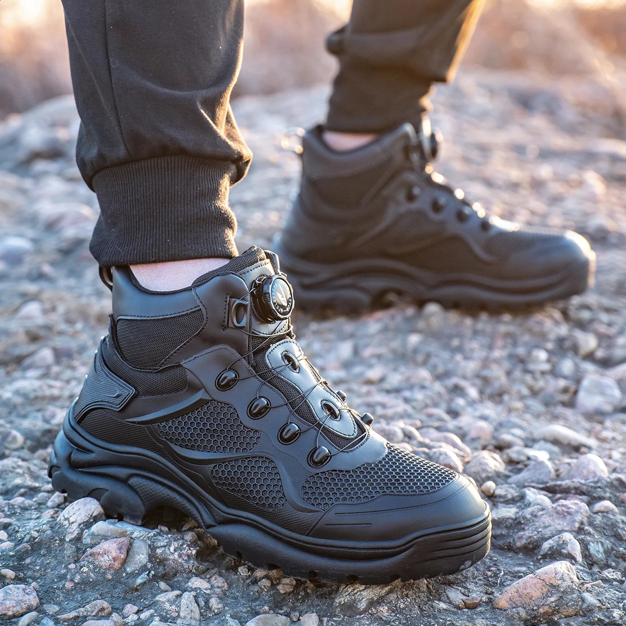 Fashion Breathable Work Hiker Boots Insulation Construction Work Shoes Steel Toe Lightweight Anti Shock Anti-puncture Sneakers 241226