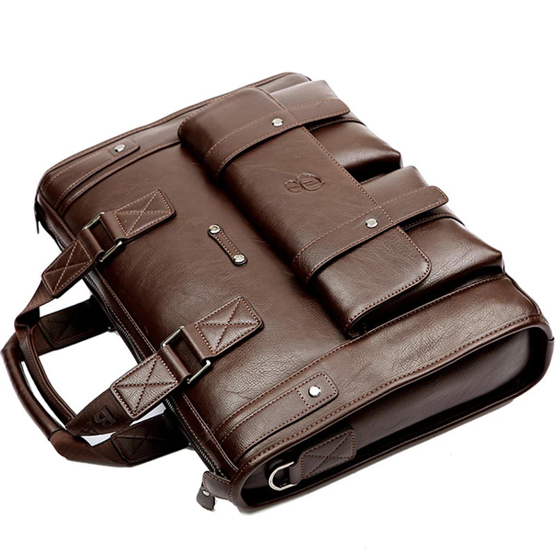 Men Briefcase Bag High Quality Business PU Leather Shoulder Messenger Bags Office Handbag Laptop bag 241225