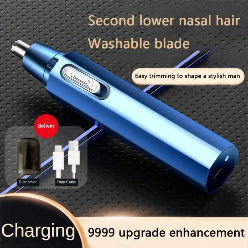 Electric Nose Hair For Men USB Rechargeable Nose Hair Clippers Portable Ear Hair Removal Multi-kinetic Shaving Tools 241226