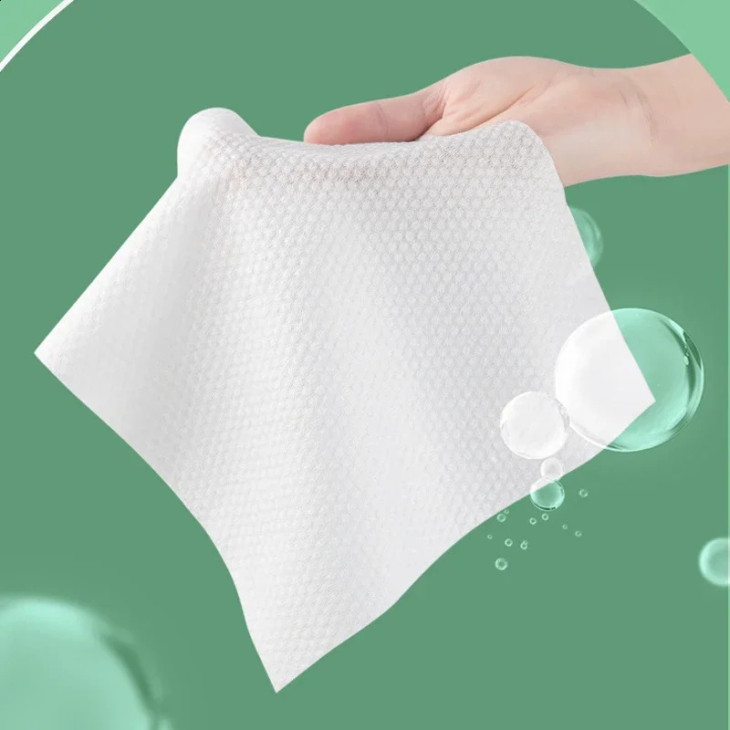 10pack Disposable Face Towel Cotton Tissue Soft Thick Dry Wipe Reusable Makeup r Pads Cleansing Tissue 241226