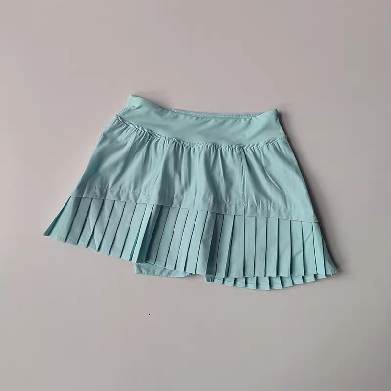 Women 2 In 1 Jogging Skirts High Waist Fiess Sport Skirt Yoga Tennis Golf Gym Running Sports Tight Shorts