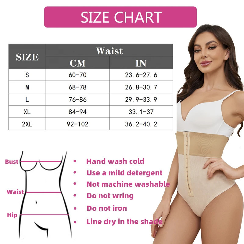 Women Slimming Underwear Push Up Butt Lifter Abdomen Shapers High Waist Tummy Control Shaper Thong 241225
