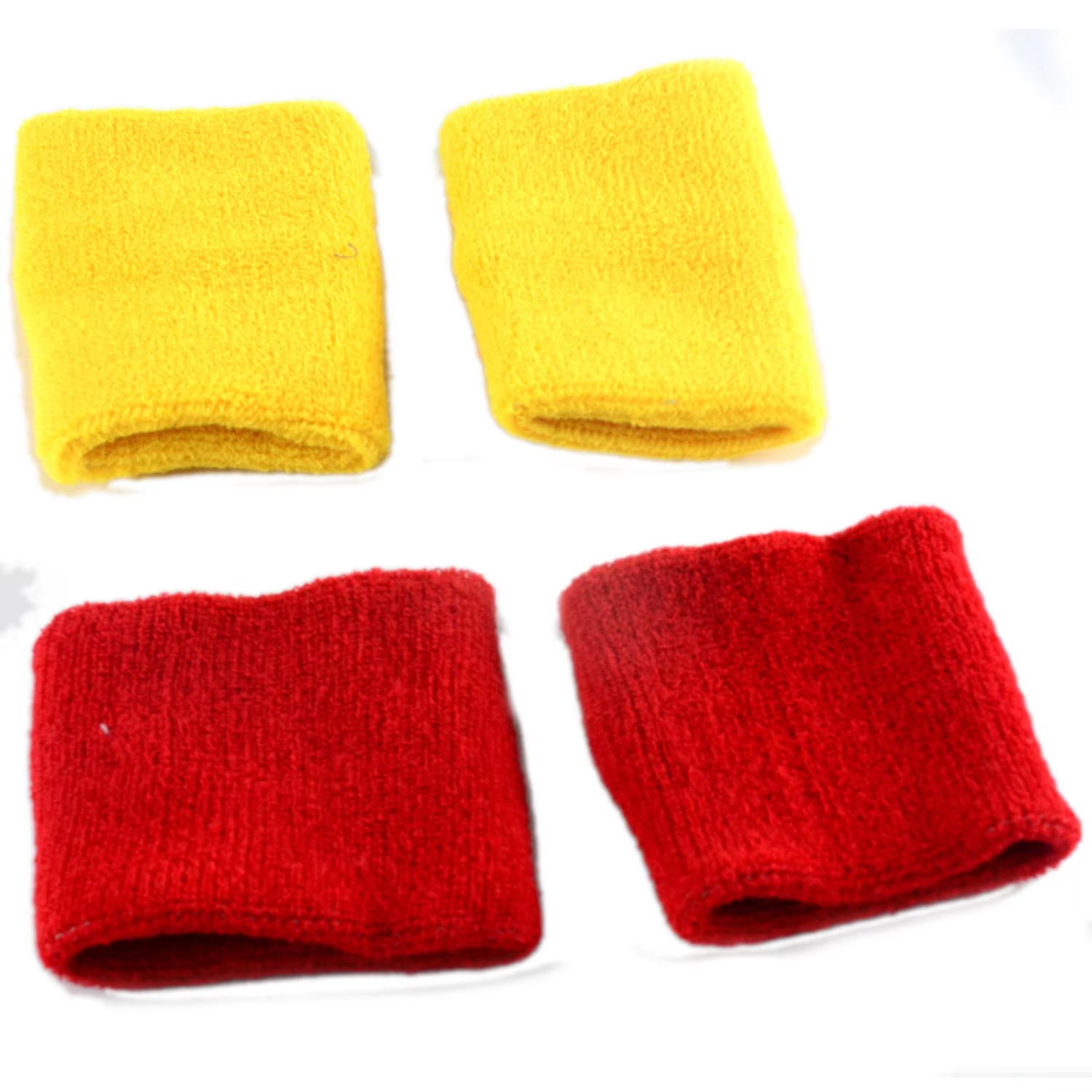 Customized cotton sweatband sport embroidered elastic wristband for tennis basketball