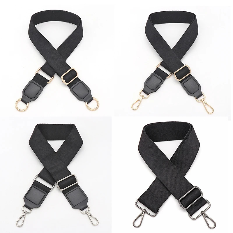 black Inclined shoulder bag 3.8cm 5cm wide bag strap belt accessories DIY Single shoulder bag belt handle 90~135cm adjustable 241225