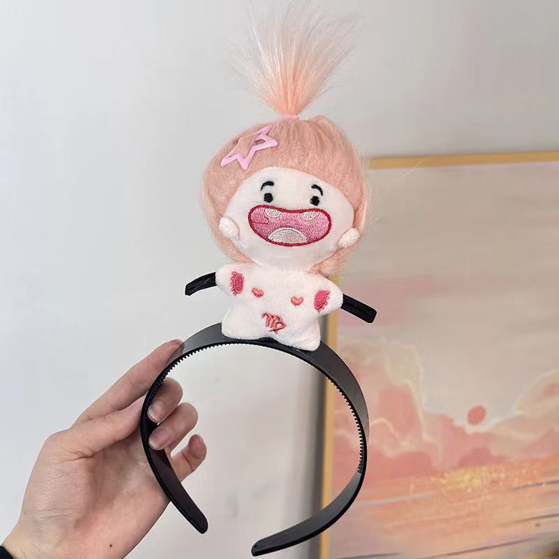 Adorable Missing Tooth Doll Headband with Rat King Cartoon Character for Washing Faces - Novelty Toy