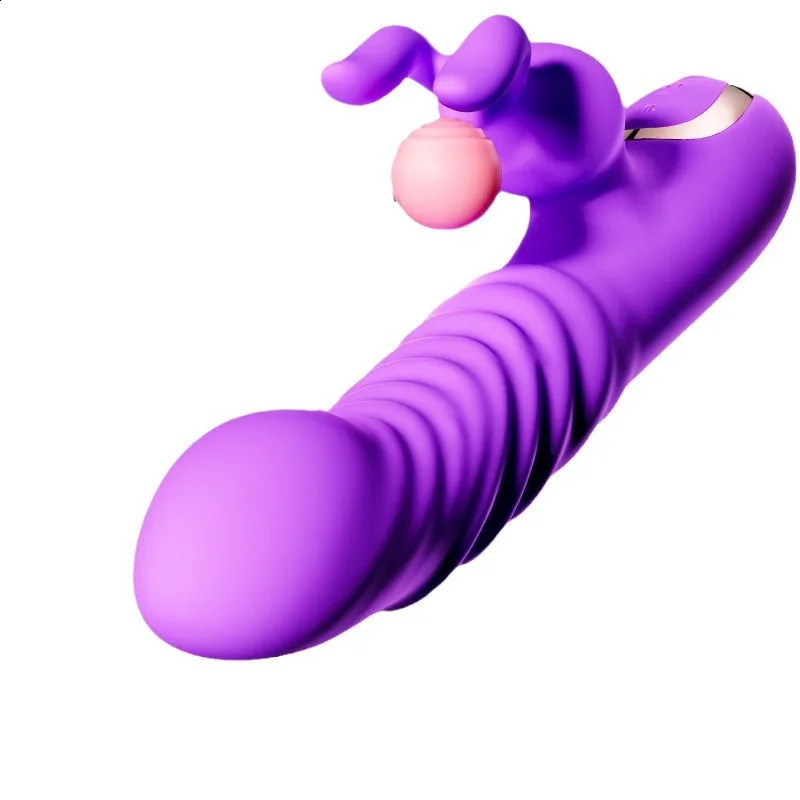 Rabbit Vibrator for Women Telescopic Dildo Powerful GSpot Twisting Vibrators Clit Stimulator Female Masturbator Sex Toys 241226
