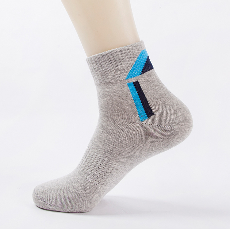 Ddmyoutdoor Socks, Men's Mid Length Seasonal Running Sports Socks, Sweat Absorbing And Odor Resistant Solid Color Cotton Socks For Teenagers