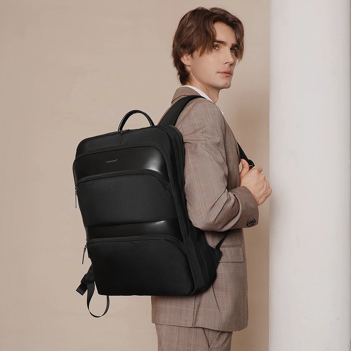 Warranty Expandable Backpack Men Thin Bag For Men Travel Back Pack Waterproof Male 15.6inch Laptop Backpack Bag Mochila 241225