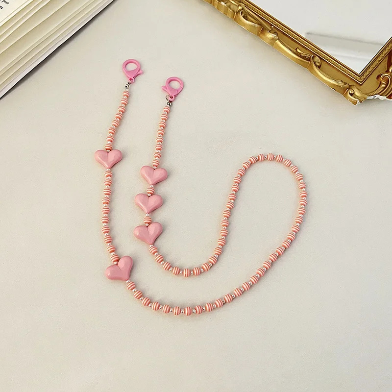Lanyards Glasses Women Strap Acrylic Chain Mask Color Y2K Accessories Fashion Decoration Portagafas Vintage Sunglasses 241226