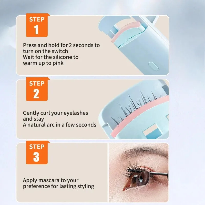 Electric Eyelash Curler Electric Perm Eyelash Holder Electric Charging Heating And Long-Lasting Shaping Eyelash Assistant 241226