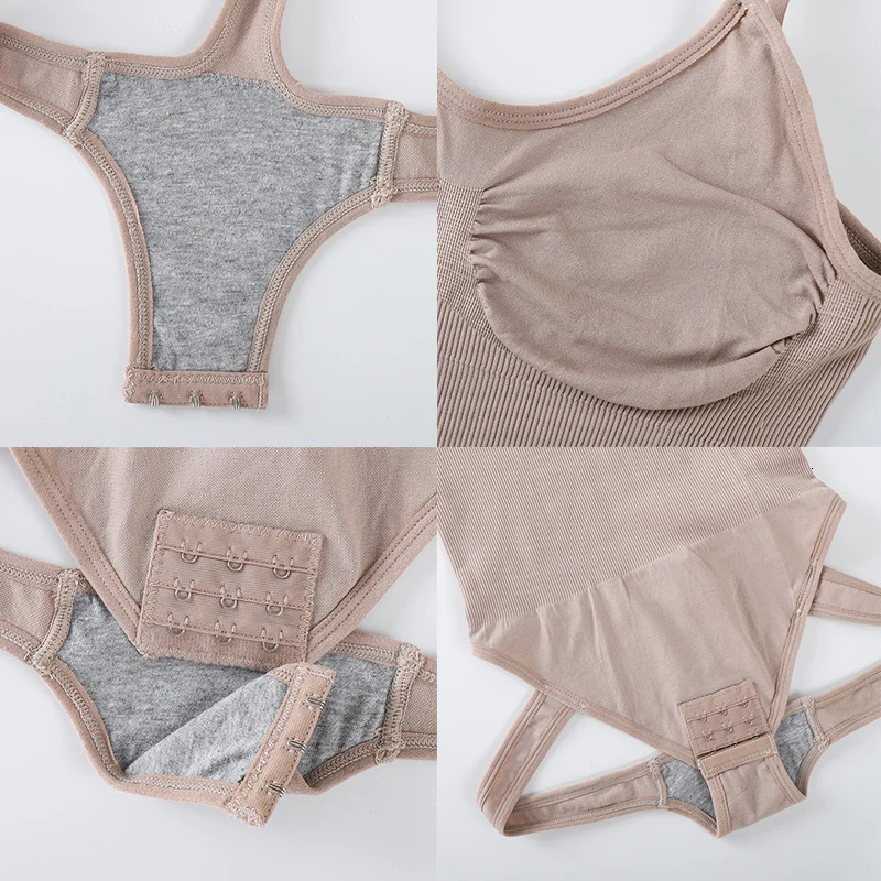 Seamless Shapewear Slimming Ful Body Shaper Thongs Bodysuit Waist Trainer Body Shaping Sculpting Breast Women Top Underwear 241225