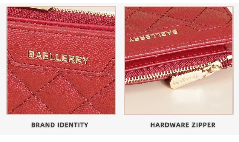 Fashion Wallet purse Short Women Wallet Baellerry cross wallet Quilted Multi Card Zipper Zero Wallet 241224
