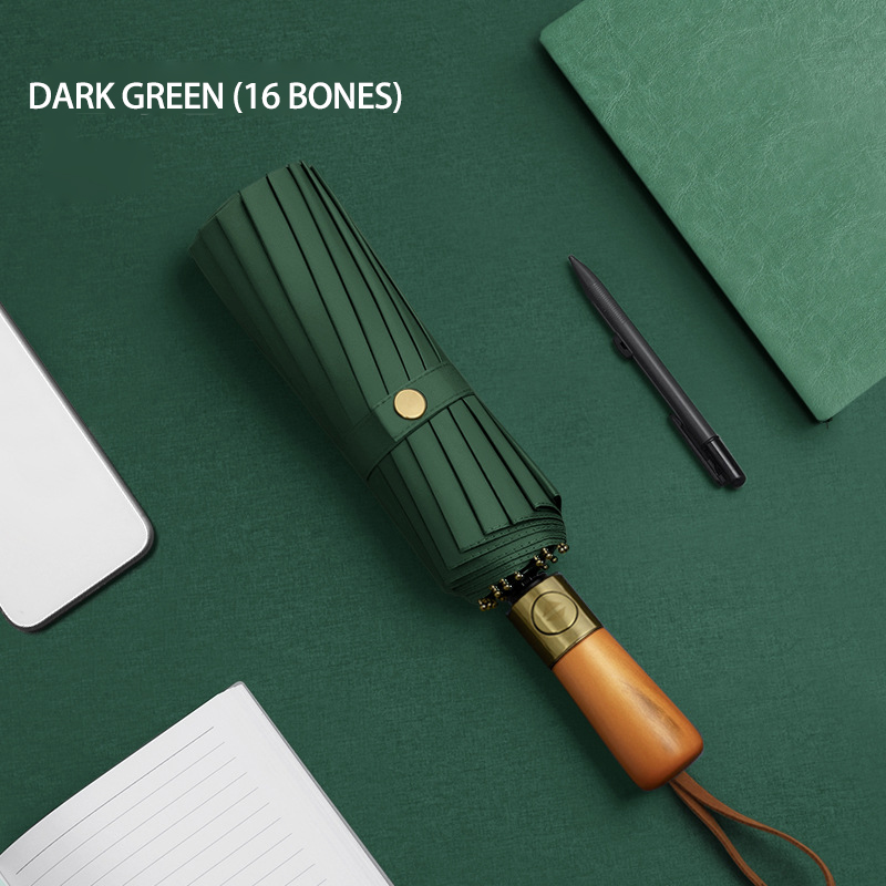 Wholesale Automatic Folding Umbrellas for Winter - Sturdy 16-Bone Design with Personalized Logo Option