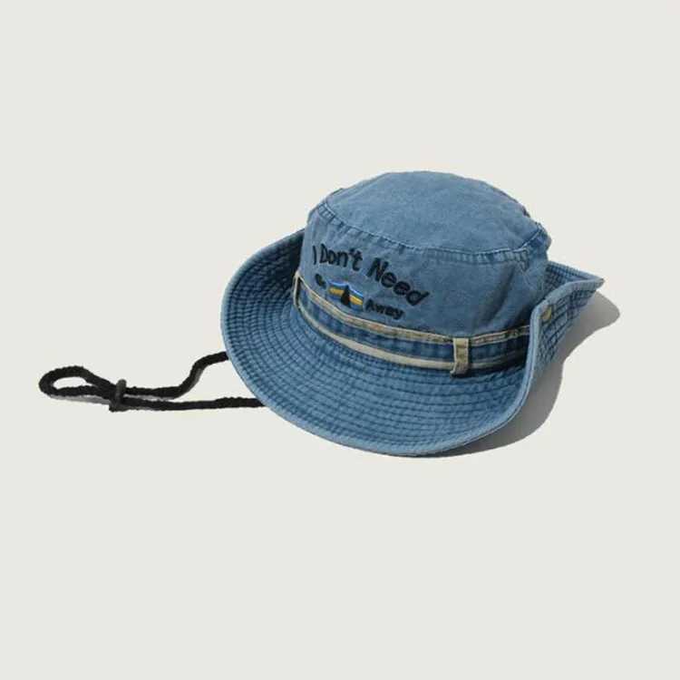Womens Y2K bucket hat bandwidth striped hiking fishing UV protection wildlife park unisex Boonie W241225
