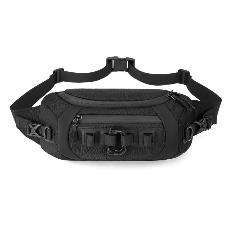 Fashion Men Waist Bag Outdoor Sports Tactical Fanny Pack Multifunction Waterproof Male Chest Bag Mens Crossbody Bags Bum 241223bj