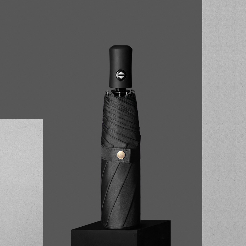 Men's and Women's Triple Panel Automatic Umbrella - Robust Vinyl Construction with Branding Options