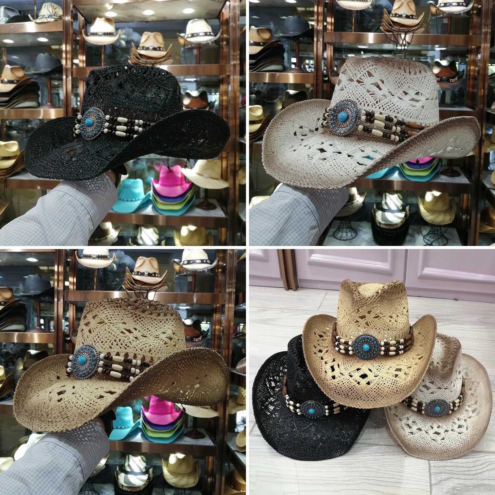 Perfect retro mens denim hat Western luxury denim hat Cs Str cover C womens denim hat Jazz knight hat Summer sun hat W241225