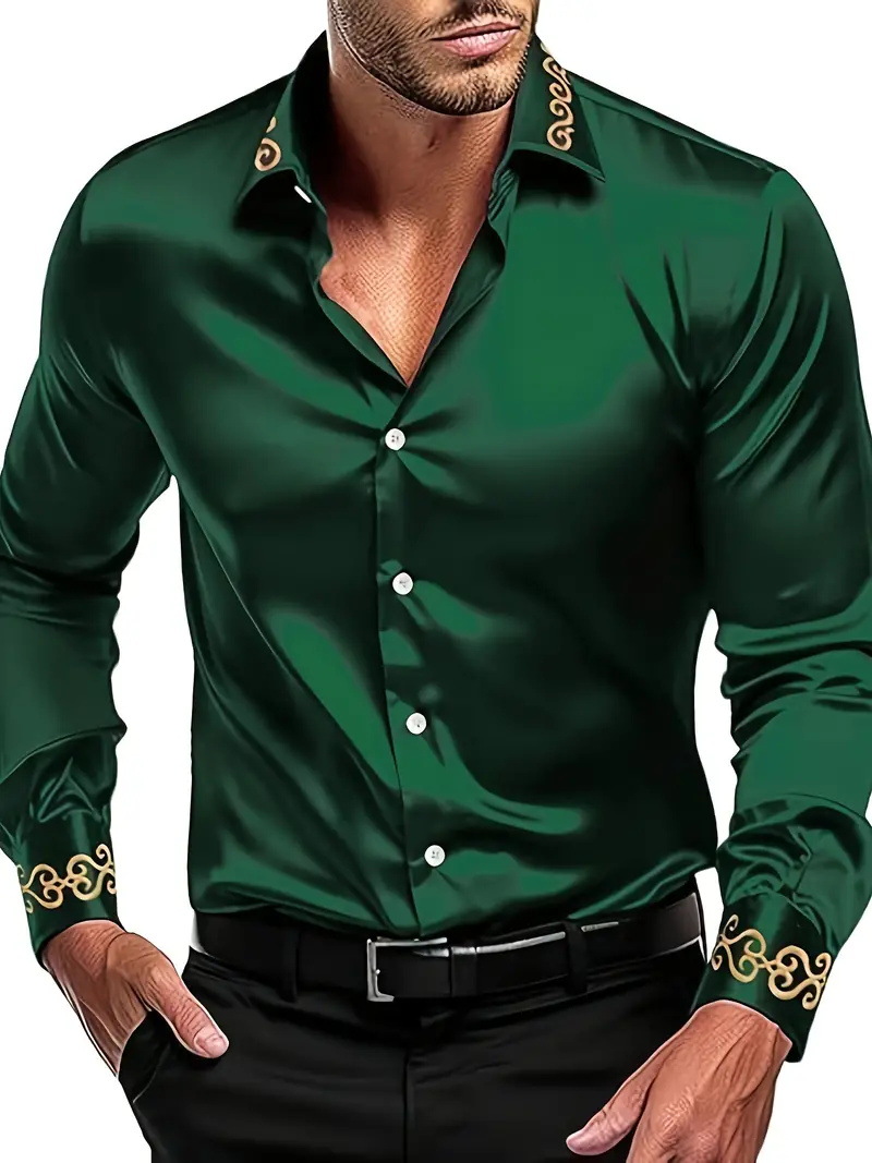 2025 Hawaii men's shirt cotton party beach mens shirt casual fashion long-sleeved loose tops breathable lapel man shirt