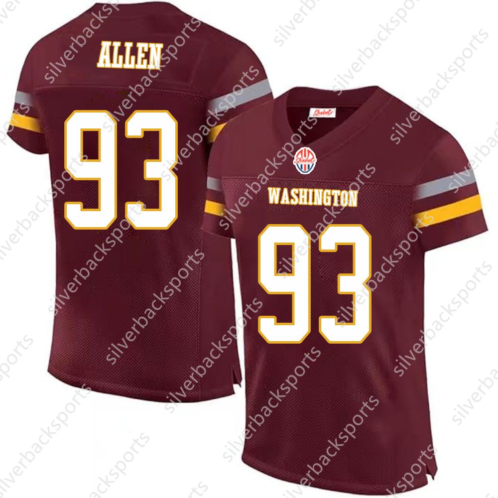 2024 Shxinet Custom Football Jersey Jayden Daniels Terry McLaurin American Football Jerseys MensWomensYouth