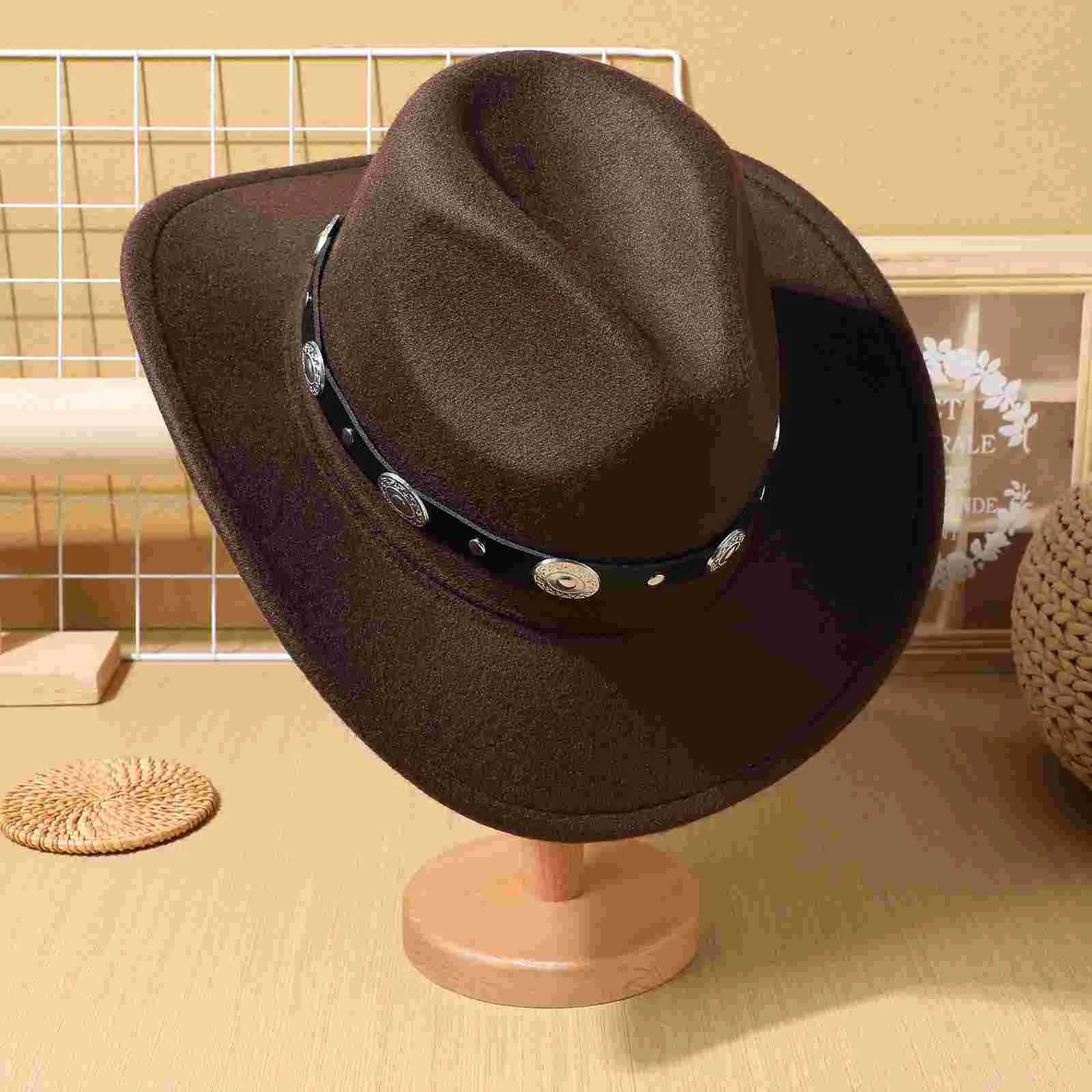 Cowboy Hat Cowboy Girls Clothing Wide Brim Mens Hat Outdoor Dr Up Polyester (Polyester Fiber) Felt Mens Top W241225