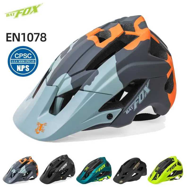 BATFOX Bike Helmet Overall Molded Mountain Road Helmet Ultralight Men Bicycle Cycling Equipment DH AM Casco Ciclismo BicicletaXJ241226
