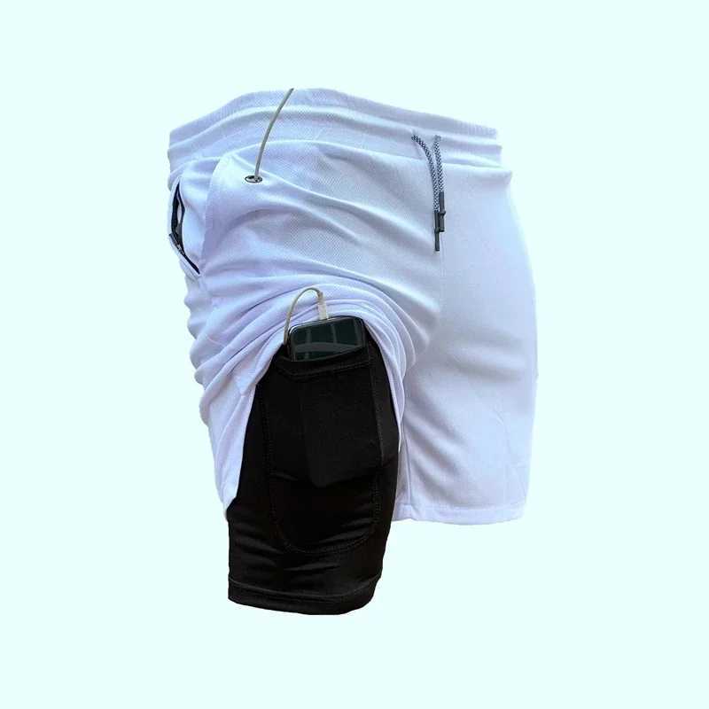 2024 Newest Running Shorts Men 2 in 1 Training Gym Shorts Fitness Men Joggers Jogging Summer Sports Shorts Workout Short PantsXJ241226