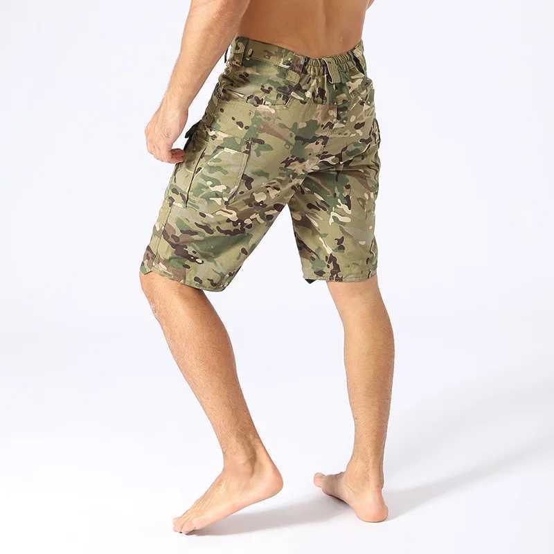 Hiking shorts mens outdoor waterproof military camouflage multi pocket shorts mens SWAT cargo size 5XL classic tactical shorts W241226