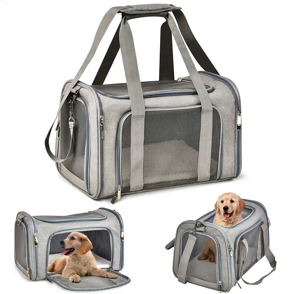 Dog Bag Soft Side Backpack Cat Pet s Dog Travel Bags Airline Approved Transport For Small Dogs Cats Outgoing