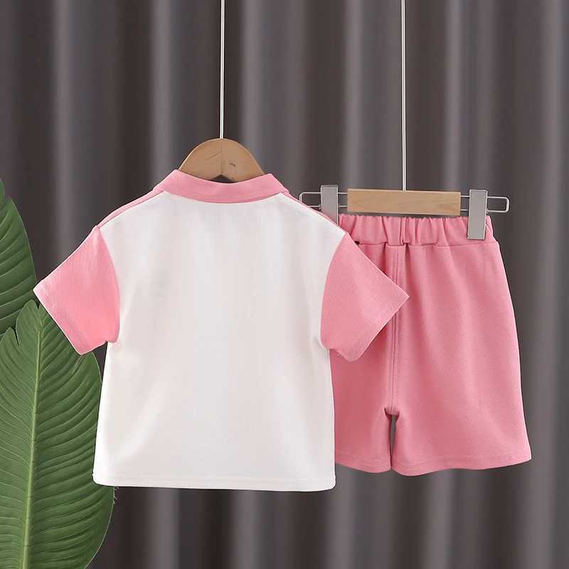 Clothing Sets New Summer Baby Clothes Suits Fashion Boys Lettler Shirt Shorts 2pcs/sets Toddler Casual Sport Clothing Kids Children TracksuitsY241225E
