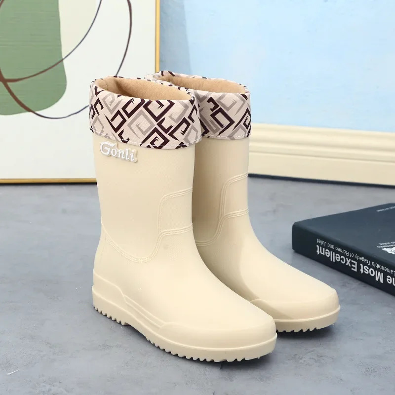 Quality Women Rain Shoes No Slip Shoes for Women Wear-resistant Rainproof Shoes Special Rain Boots for Wading Kitchen Work Women 241226
