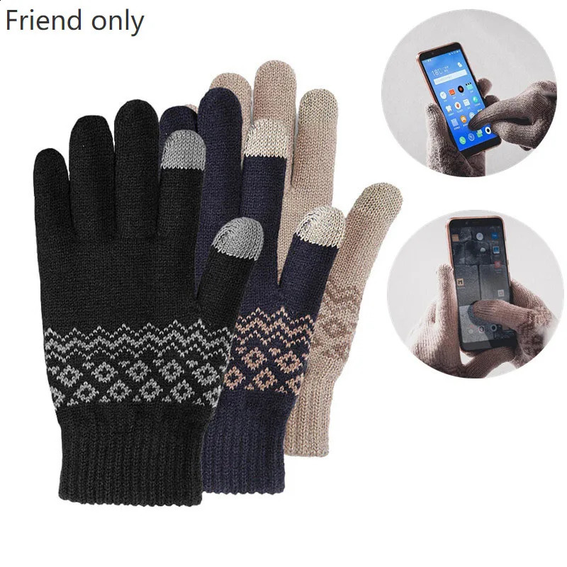Youpin Winter FO Full Finger Touch Screen Gloves fo Women Men Winter Warm Velvet Gloves For Phone Tablet Birthday Christmas Gift 241226