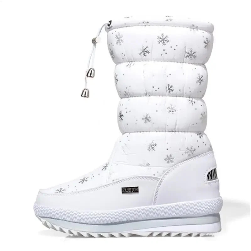 Women Snow Boots Platform Winter Boots Thick Plush Waterproof Non-slip Boots Fashion Women Winter Shoes Warm Fur Botas mujer241226